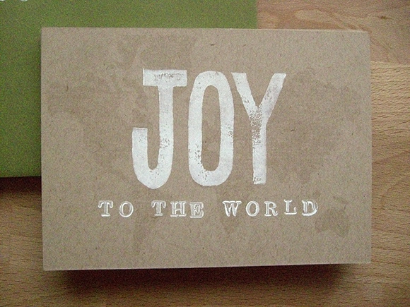 Joy to the World map Christmas Card